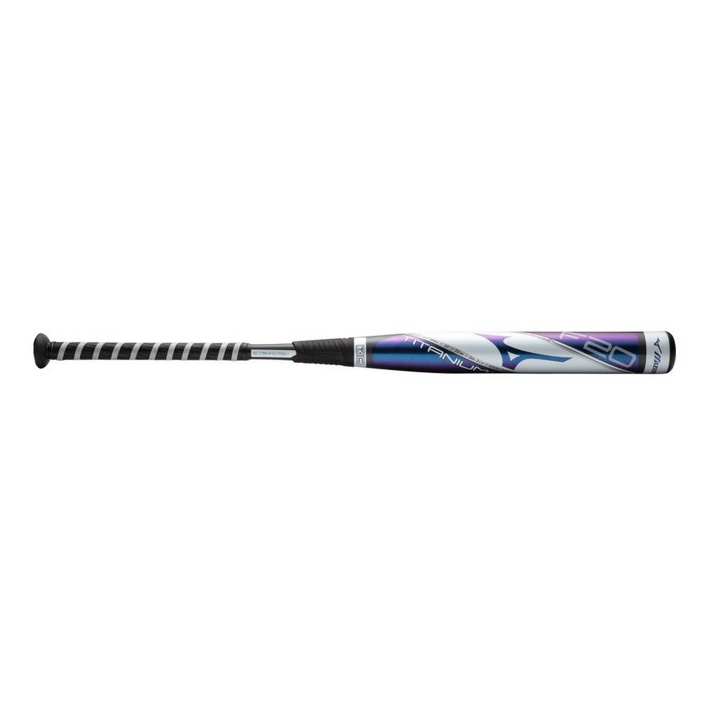 Mizuno Women's F20-TITANIUM - Fastpitch Softball Bat (-10) White (340526-BLT)